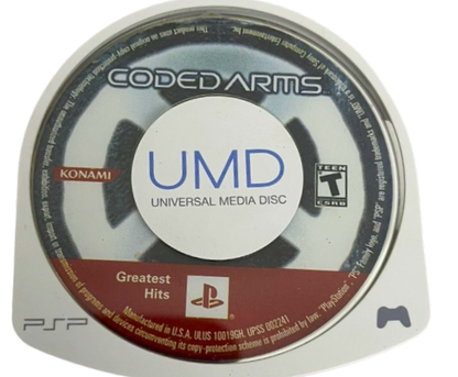 Coded Arms [Greatest Hits] – PlayStation Portable (PSP) disc for first-person shooter video game
