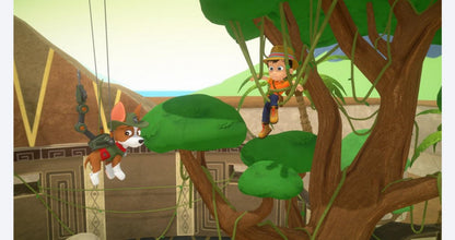 Paw Patrol: Mighty Pups Save Adventure Bay for Xbox One, gameplay image for a family-friendly action-adventure kids video game