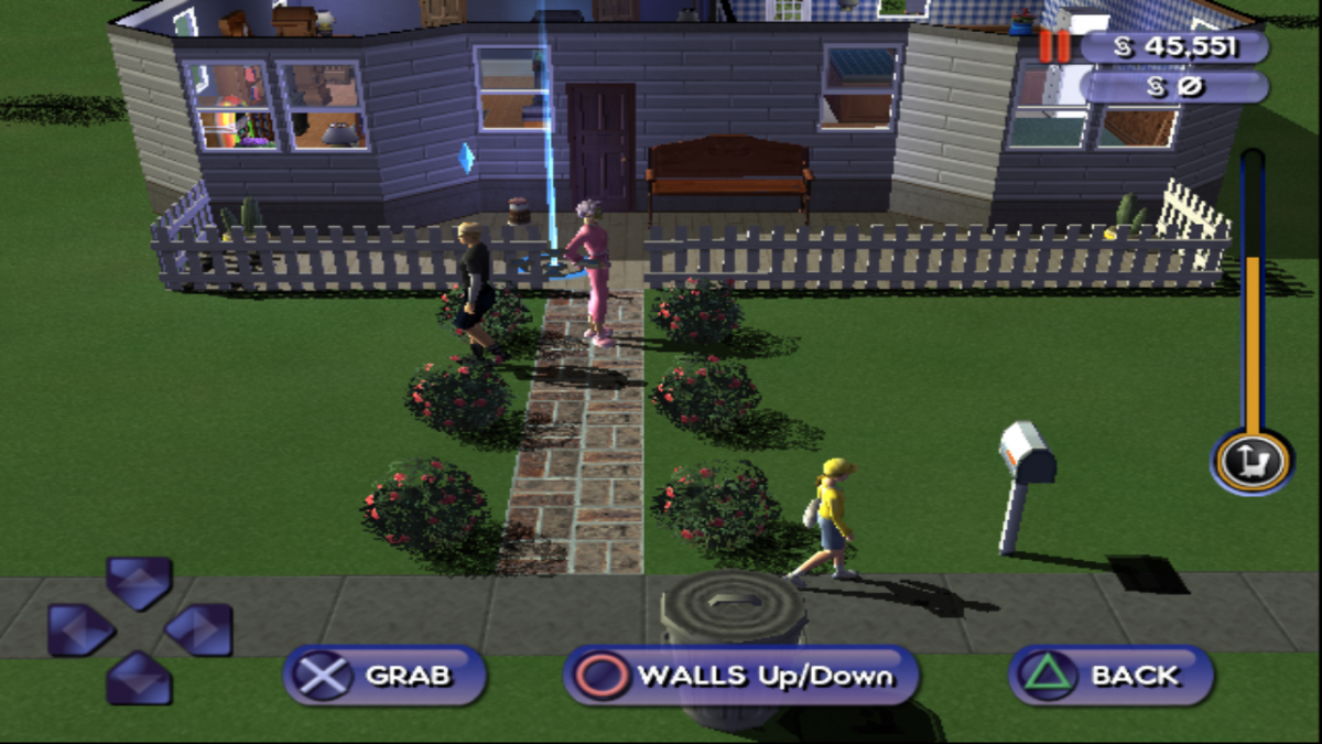 The Sims Bustin Out PS2 Sony PlayStation 2 life simulation game Sims series open world neighborhood exploration career mode character customization social interactions Maxis EA sandbox gameplay retro gaming PlayStation 2 software video game title gameplay