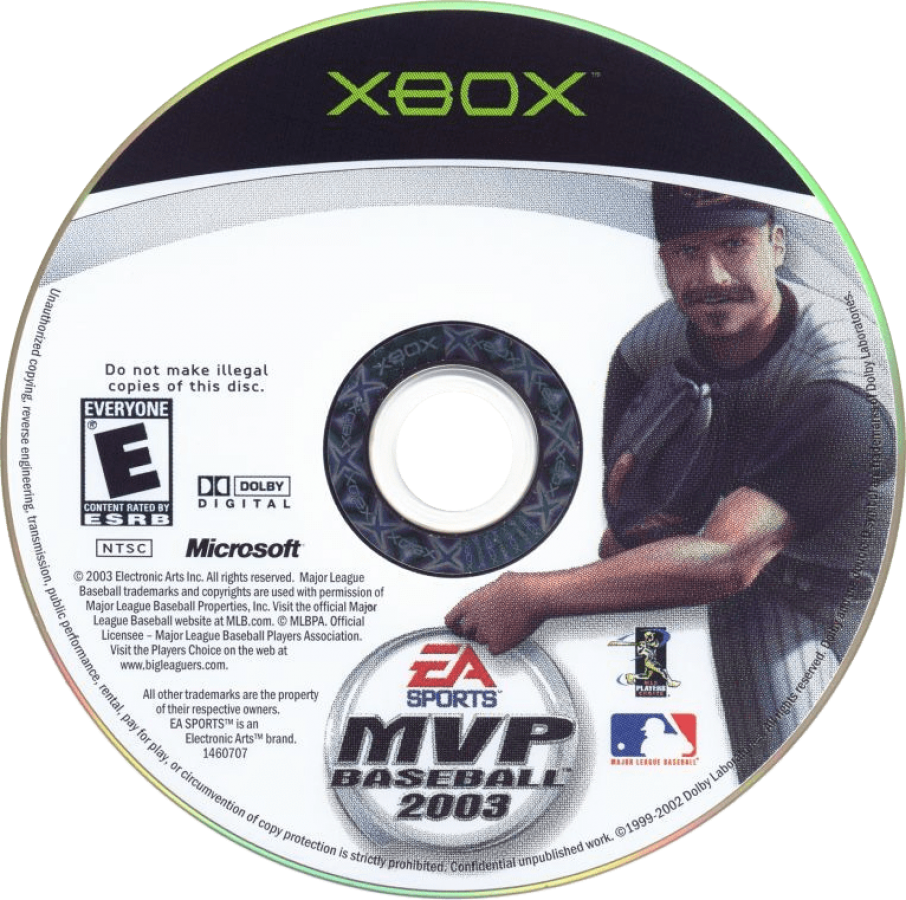 MVP Baseball 2003 Xbox for retro video game enthusiasts featuring realistic baseball simulation gameplay authentic MLB teams and players franchise mode deep pitching and batting mechanics dynamic stadium presentation and collectible gaming appeal disc