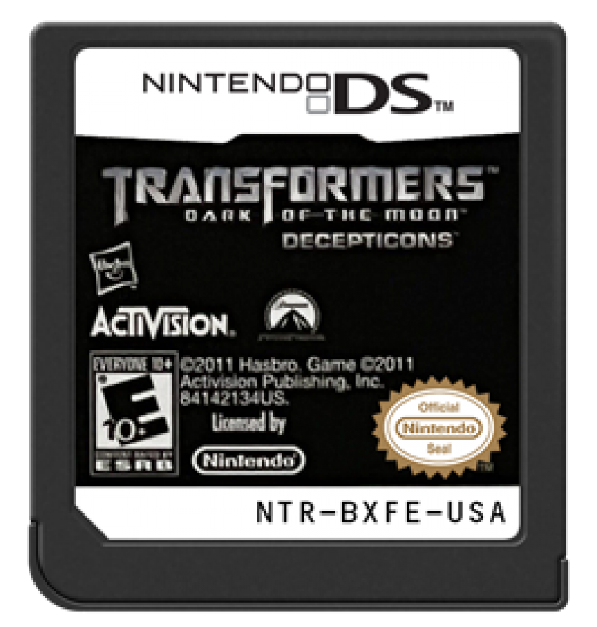 Transformers: Dark of the Moon Decepticons cartridge for Nintendo DS (DS) action adventure video game