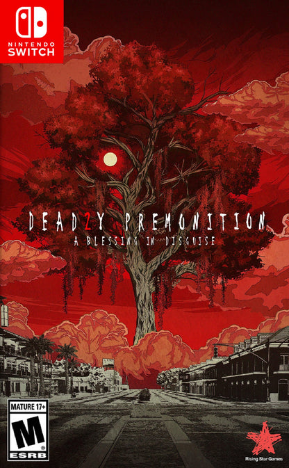 Deadly Premonition 2 A Blessing in Disguise Nintendo Switch NS for survival horror adventure video game fans featuring mystery investigation open world exploration detective storytelling quirky characters supernatural events crime solving gameplay atmospheric environments cinematic narrative collectible gaming appeal front cover art