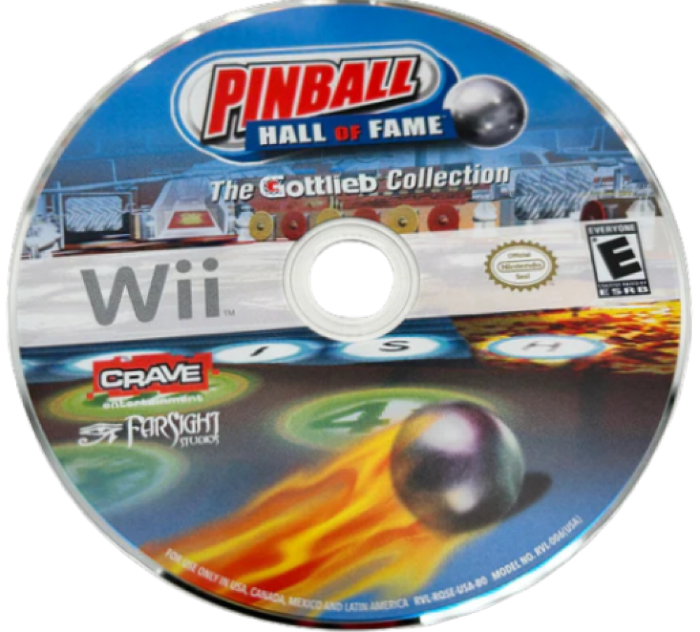 Pinball Hall of Fame: The Gottlieb Collection – Nintendo Wii (Wii) classic pinball simulation arcade video game disc