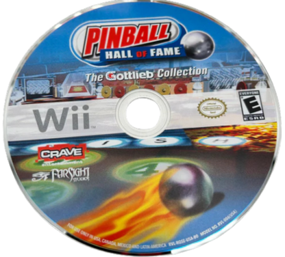 Pinball Hall of Fame: The Gottlieb Collection – Nintendo Wii (Wii) classic pinball simulation arcade video game disc