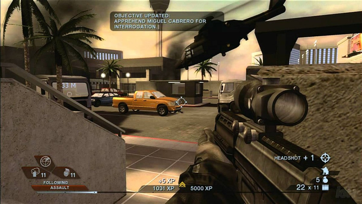 Tom Clancy’s Rainbow Six Vegas 2 Xbox 360 tactical first-person shooter video game featuring intense counter-terrorism missions cooperative multiplayer, deep squad-based tactics, robust single-player campaign, online play with map voting and ranking, destructible environments, and Ubisoft’s signature strategic team combat gameplay.
