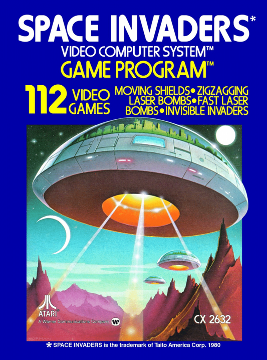 Space Invaders cover art for Atari 2600 (2600) video game