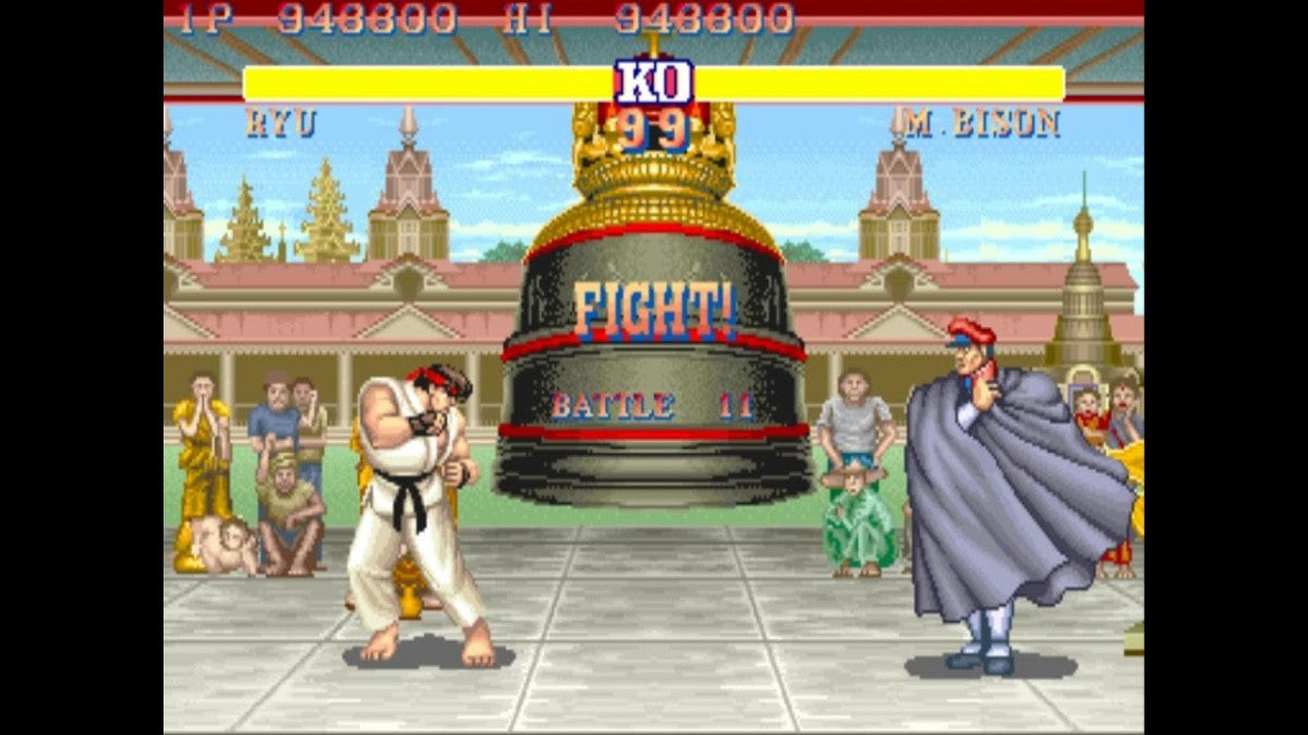 Super Street Fighter II cartridge for the Sega Genesis featuring 16 bit fighting gameplay with a large roster of characters special moves competitive versus matches and arcade style combat action gameplay