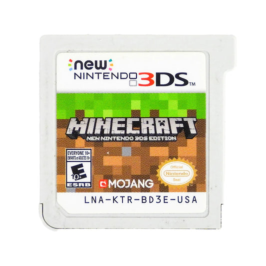 Minecraft New Nintendo 3DS Edition Nintendo 3DS for video game enthusiasts featuring sandbox building gameplay survival and creative modes block based world exploration crafting resource gathering endless adventure and collectible gaming appeal cartridge