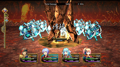 Liege Dragon PlayStation 4 fantasy RPG turn-based combat Kemco retro-style pixel art adventure party-based exploration branching story quests classic 16-bit inspired visuals dungeon crawling character classes magic system gameplay screenshot