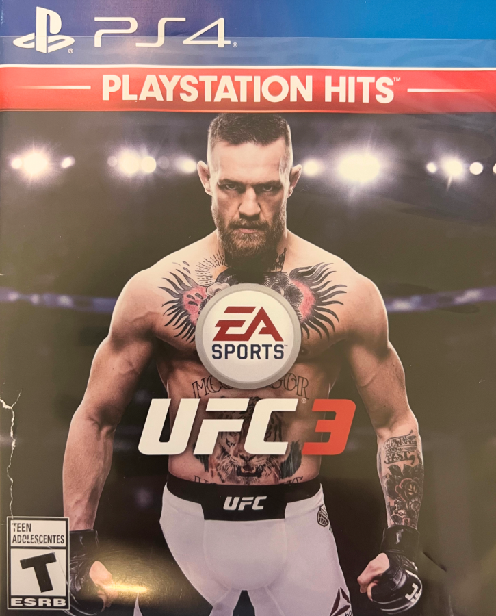 UFC 3 PlayStation Hits retro PlayStation 4 video game UFC mixed martial arts fighting simulation realistic combat multiplayer sports gameplay console title PlayStation 4 release cover art