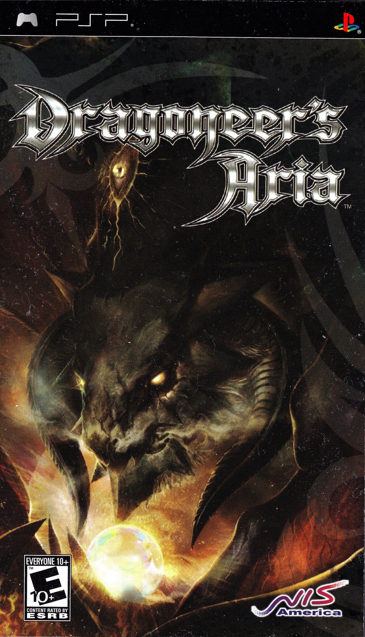 Dragoneer’s Aria PlayStation Portable inspired design featuring fantasy JRPG adventure aesthetic dragon bonding storyline turn based tactical combat magical academy setting epic journey narrative character progression and classic handheld role playing gameplay presentation front cover