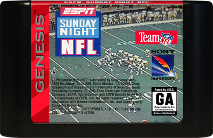 ESPN Sunday Night NFL cartridge for Sega Genesis (GEN) video game