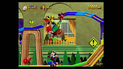 Clockwork Knight 2 Sega Saturn 2.5D platformer toy themed action adventure Sir Tongara de Pepperouchau III side scrolling gameplay mechanical world exploration colorful Sega mascot era retro gaming Sega Saturn software video game title gameplay 