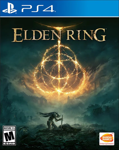 Elden Ring PS4 action role-playing video game cover art.