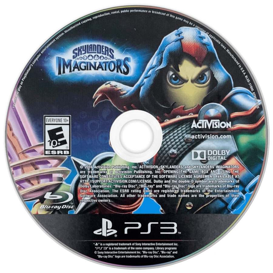 Skylanders: Imaginators disc art for PlayStation 3 (PS3) video game
