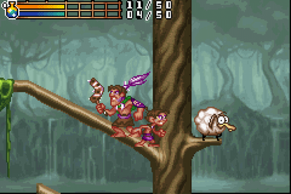 Tak The Great Juju Challenge Game Boy Advance gameplay for retro video game featuring platform adventure gameplay magical tribal themed worlds puzzle solving challenges cartoon style visuals quest progression and portable handheld action adventure on the GBA system