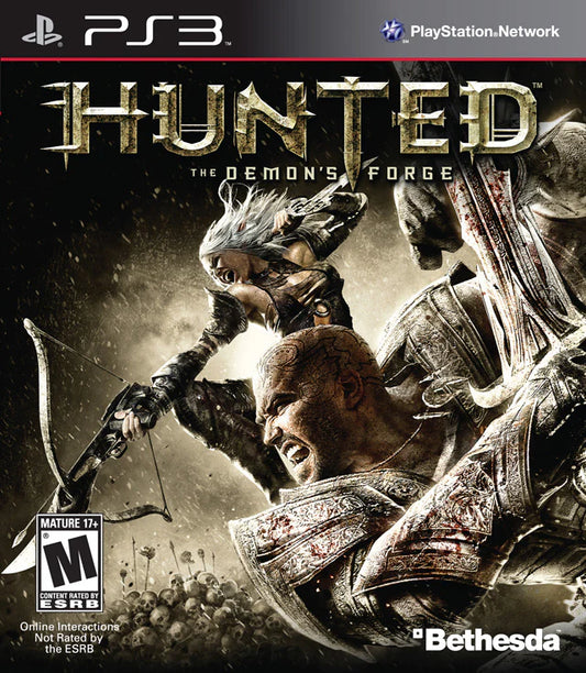 retro Hunted The Demons Forge PlayStation 3 PS3 cover art collectible fantasy action RPG game authentic classic gaming box art 