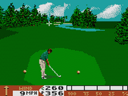 PGA Tour 96 gameplay for SEGA Game Gear golf video game.