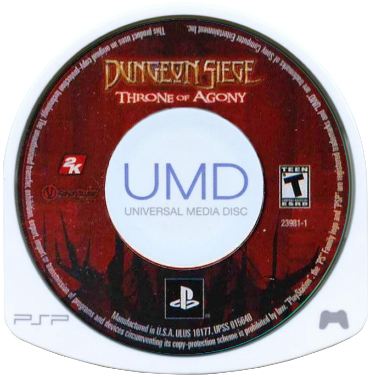 Dungeon Siege: Throne of Agony – PlayStation Portable (PSP) disc for action role-playing video game