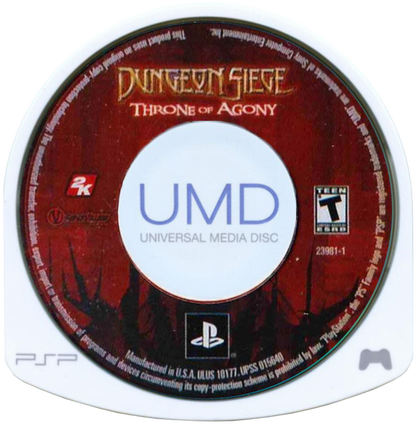 Dungeon Siege: Throne of Agony – PlayStation Portable (PSP) disc for action role-playing video game