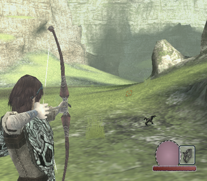 Shadow of the Colossus – PlayStation 2 (PS2) video game gameplay, action-adventure game.