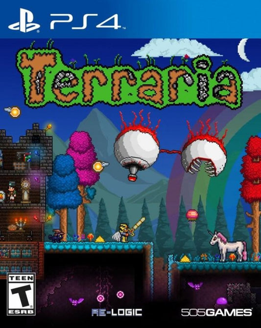 Terraria cover art for PlayStation 4 (PS4) video game