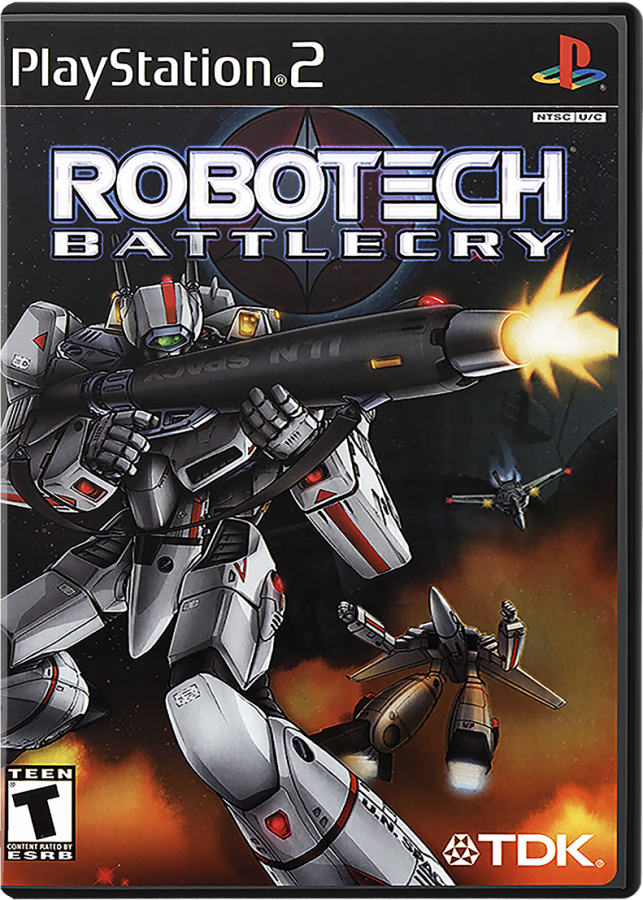 Robotech Battlecry cover art for PlayStation 2 PS2 video game