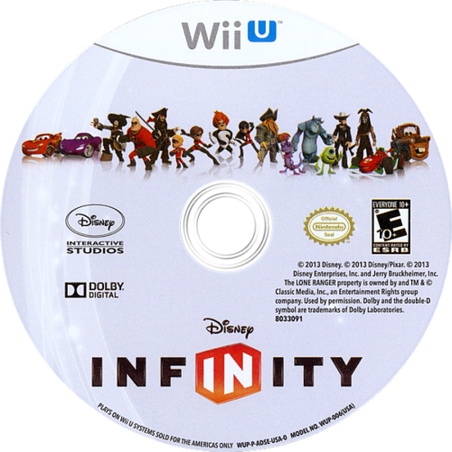 Disney Infinity disc art for Nintendo Wii U (WiiU) video game