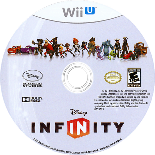 Disney Infinity disc art for Nintendo Wii U (WiiU) video game