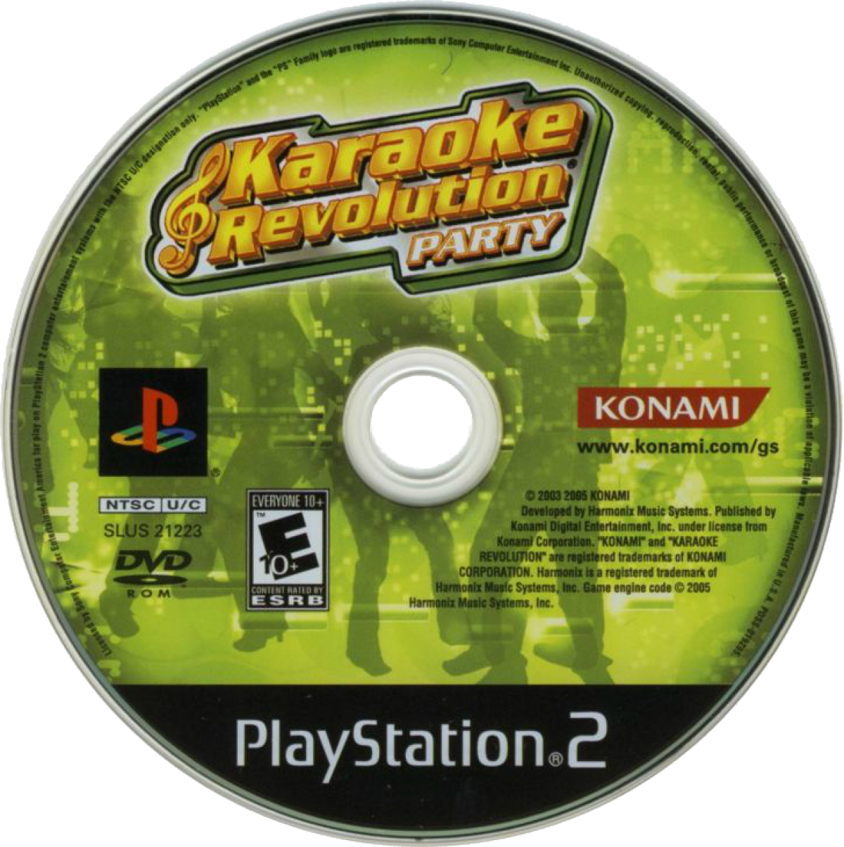 Karaoke Revolution Party disc art for Playstation 2 (PS2) video game
