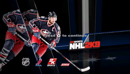 NHL 2K9 – Nintendo Wii (Wii) ice hockey sports simulation video game title screen