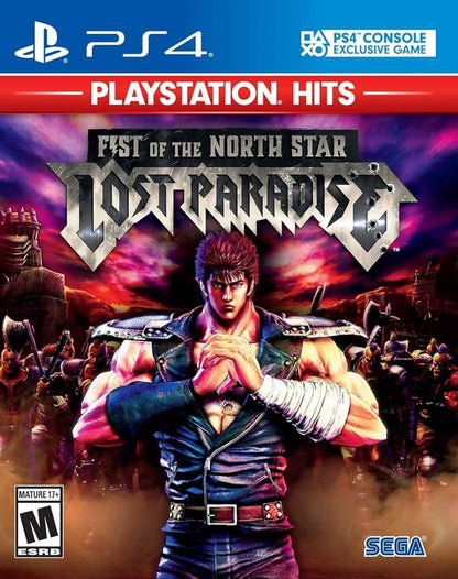 Fist of the North Star: Lost Paradise [PlayStation Hits] – PlayStation 4 (PS4) video game cover image, action-adventure brawler by Sega