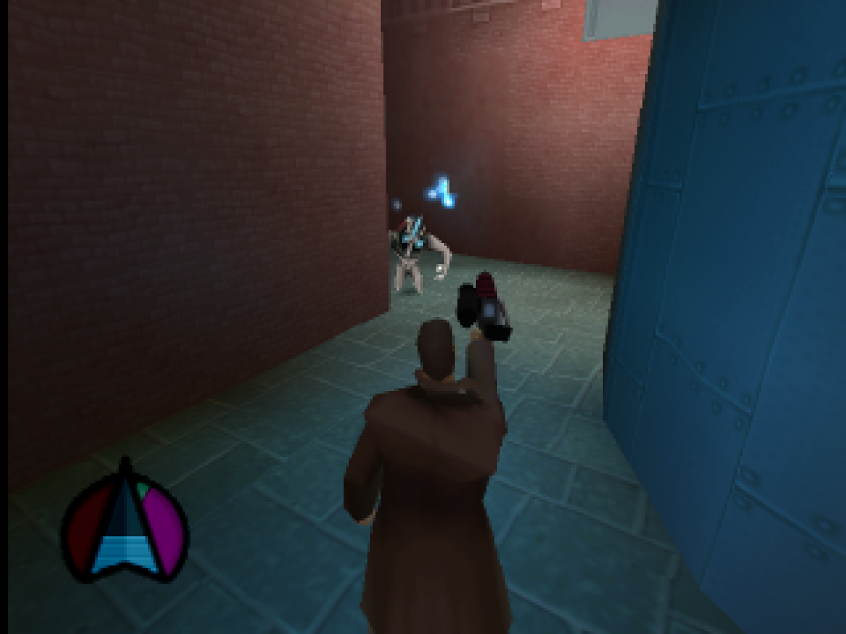 Roswell Conspiracies retro sci-fi action adventure game for PlayStation 1 (PS1) gameplay