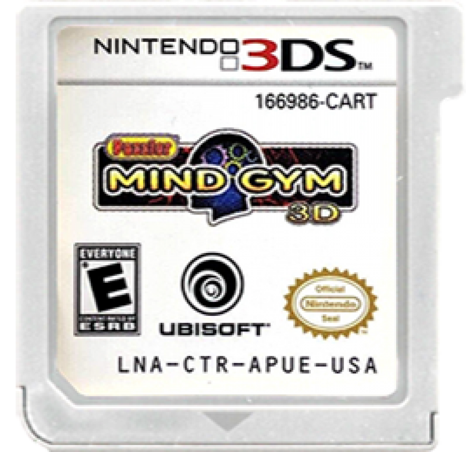 Puzzler Mind Gym 3D cartridge for Nintendo 3DS (3DS) puzzle brain training video game