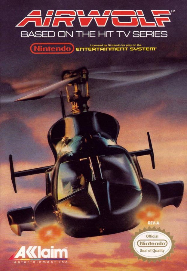 Airwolf cover art for Nintendo Entertainment System (NES) video game