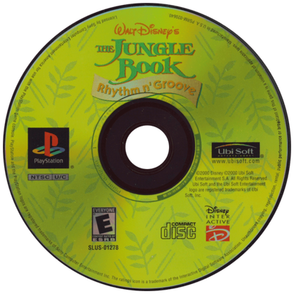 Jungle Book: Rhythm n Groove – PlayStation 1 (PS1) front disc cover art