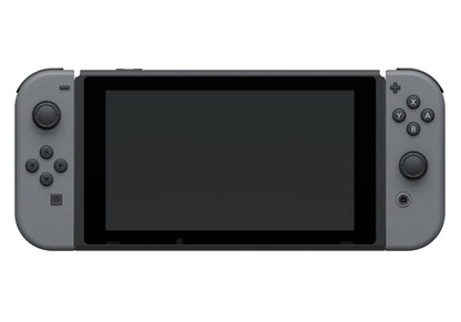 Joy-Con Gray Official Loose controller featuring wireless motion controls, HD rumble, and Nintendo Switch compatibility on a switch console (not included)