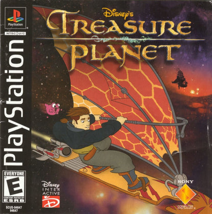 Treasure Planet PS1 PlayStation 1 action adventure platformer sci fi space exploration game retro video game cover art