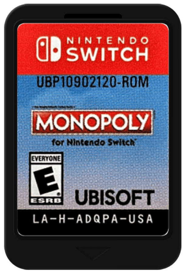 Monopoly cartridge for Nintendo Switch (NS) video game