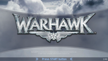 Warhawk PlayStation 3 PS3 video game featuring third person combat gameplay aerial warfare vehicle battles online multiplayer action strategic combat military missions and intense battlefield gameplay Sony PlayStation 3 retro video game collection collectible gaming appeal gameplay