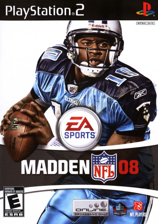 Madden NFL 08 retro PlayStation 2 video game Madden NFL American football sports simulation realistic gameplay franchise mode multiplayer console title PlayStation 2 release cover art
