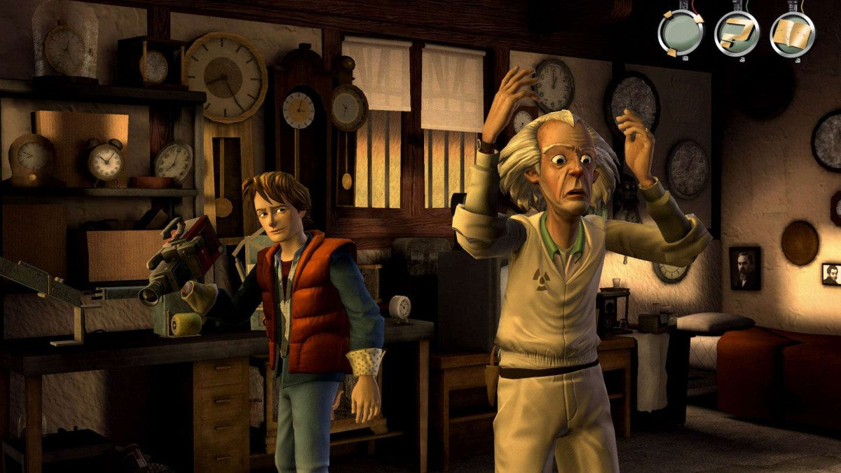 Back to the Future The Game featuring episodic adventure gameplay based on the iconic sci-fi film series Gameplay  image