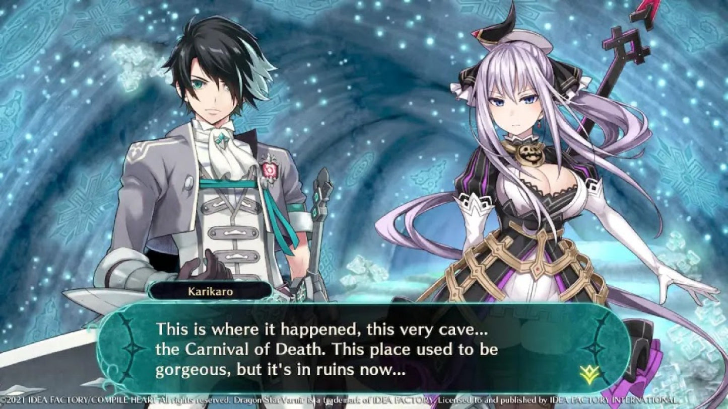 Dragon Star Varnir for Nintendo Switch with dark fantasy RPG theme and witch-focused storyline gameplay