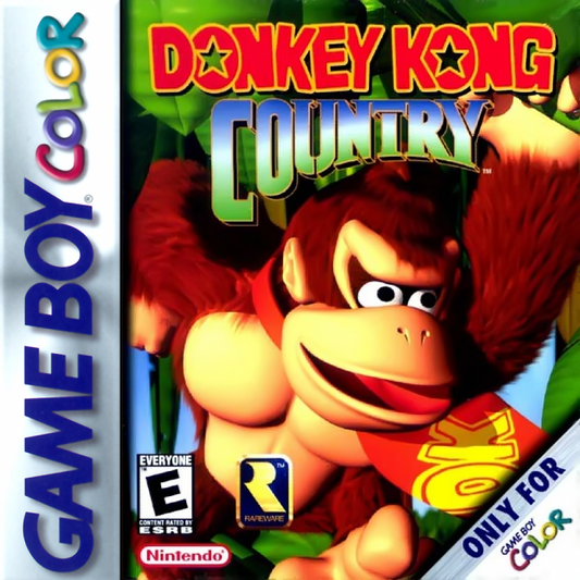 Donkey Kong Country  – Game Boy Color (GBC) Front Cover Art for this game boy color game.