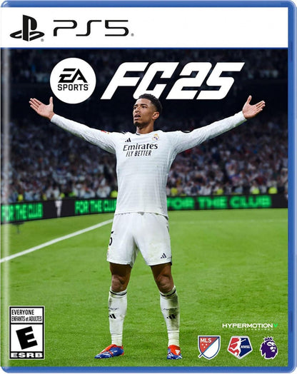 EA Sports FC 25 PlayStation 5 PS5 for soccer sports video game fans featuring realistic football matches licensed clubs and players career mode Ultimate Team gameplay tactical options skill moves passing shooting goalkeeping competitive multiplayer and immersive next generation soccer action collectible gaming appeal front cover art