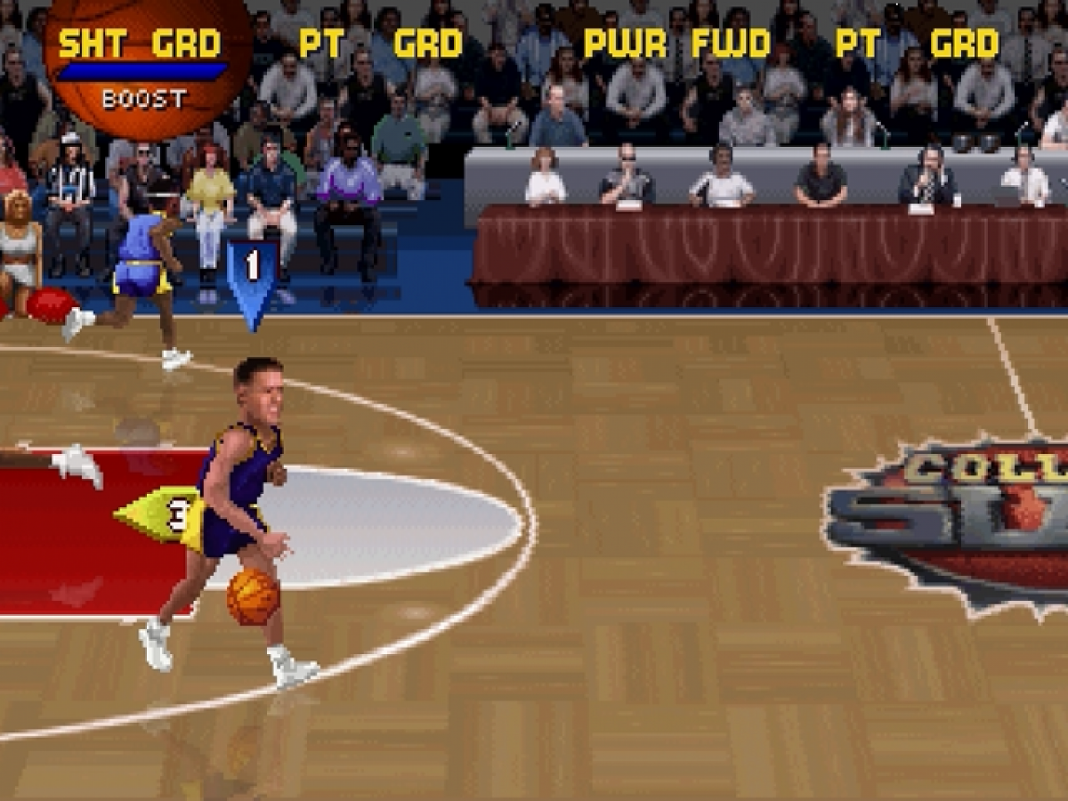 College Slam gameplay for Sega Saturn (SS) video game