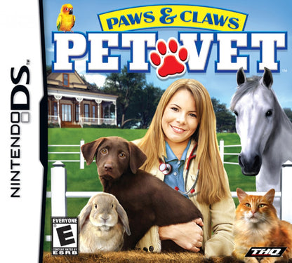 Paws & Claws: Pet Vet – Nintendo DS: Care for sick animals and manage your own growing veterinary clinic with fun, hands-on pet activities front cover