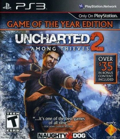 Uncharted 2: Among Thieves [Game of the Year] cover art for PlayStation 3 (PS3) video game