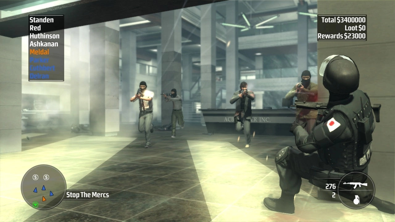 Kane & Lynch Dead Men PlayStation 3 third-person shooter crime thriller video game co-op gameplay and intense heist narrative gameplay screenshot
