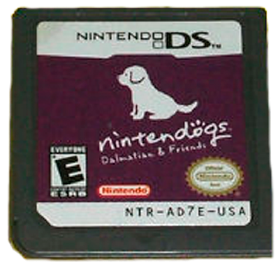 Nintendogs Dalmatian and Friends Limited Edition Nintendo DS pet simulation video game featuring Dalmatian Boxer German Shepherd Golden Retriever puppies touch screen training microphone voice commands Bark Mode virtual pet cartridge